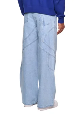 OLAKALA Alien Intel Blue Denim Pants Clearance