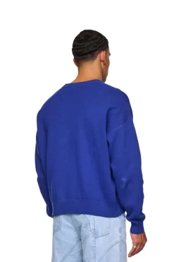 OLAKALA Alien Intel Knit Sweater Blue Discount