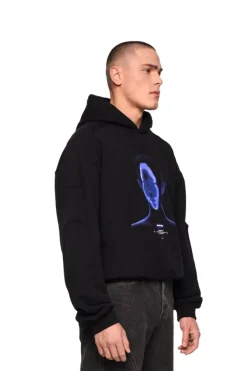 OLAKALA Alien Intel Mask Hoodie Blue Clearance