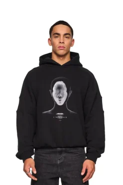 OLAKALA Alien Intel Mask Hoodie Gray Flash Sale