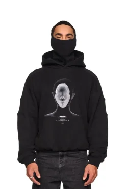 OLAKALA Alien Intel Mask Hoodie Gray Flash Sale