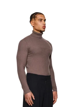 OLAKALA Anatomy Turtleneck Brown Online