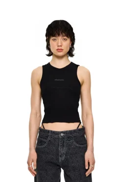 OLAKALA Cc Anatomy Tanktop Cropped Black Clearance