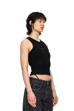 OLAKALA Cc Anatomy Tanktop Cropped Black Clearance