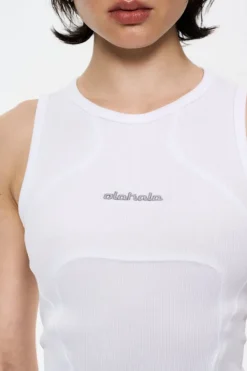 OLAKALA Cc Anatomy Tanktop Cropped White Cheap