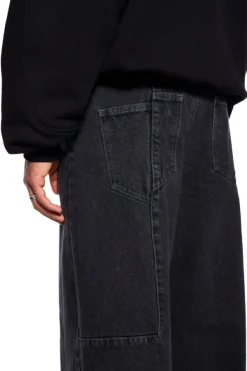 OLAKALA Cc Black Denim Pants Baggy Shop