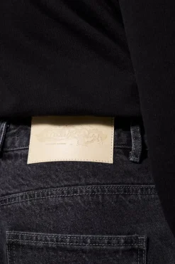 OLAKALA Cc Black Denim Pants Baggy Shop