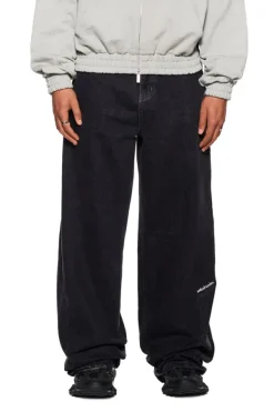 OLAKALA Cc Blackloose Fit Denim Pants Shop
