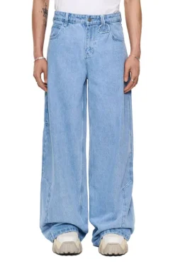 OLAKALA Cc Blue Denim Pants Baggy Hot