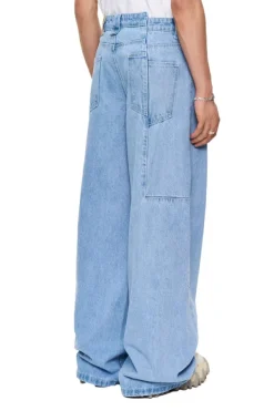 OLAKALA Cc Blue Denim Pants Baggy Hot