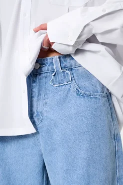 OLAKALA Cc Blue Denim Pants Baggy Hot