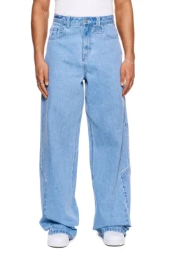 OLAKALA Cc Blue Loose Fit Denim Pants Outlet