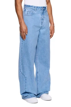 OLAKALA Cc Blue Loose Fit Denim Pants Outlet