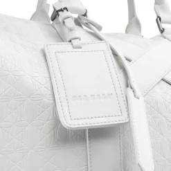 OLAKALA Cc Debossed Weekender Bag White New