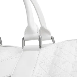 OLAKALA Cc Debossed Weekender Bag White New