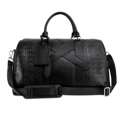 OLAKALA Cc Debossed Weekender Bag Black Cheap