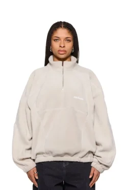 OLAKALA Cc Fleece Halfzippussywillow Gray Hot