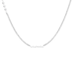 OLAKALA Cc Logo Chain Silver Coated New