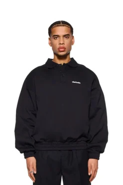 OLAKALA Cc Polo Longsleeve Black Outlet