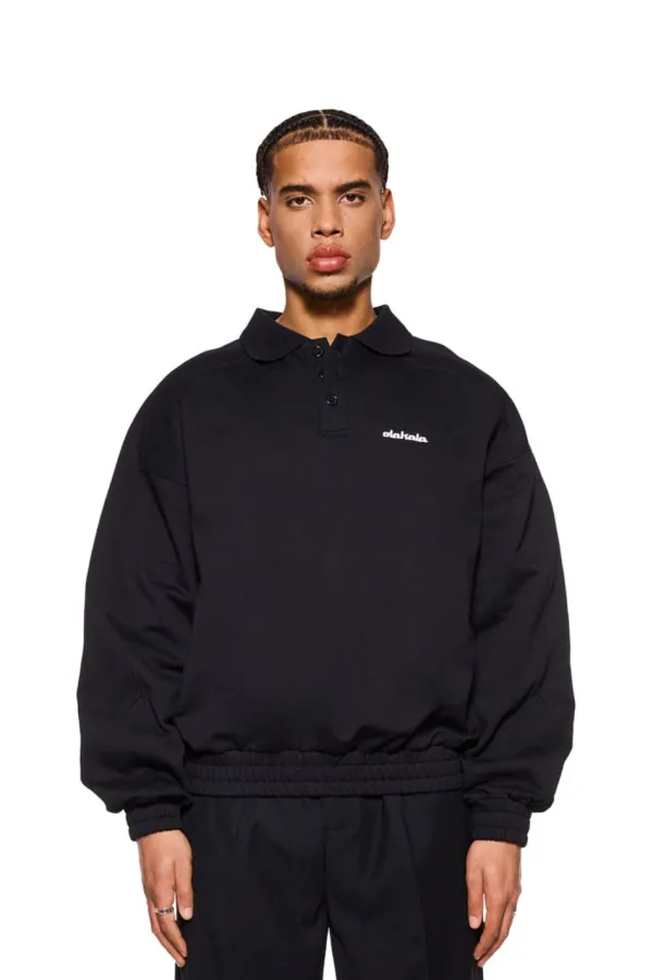 OLAKALA Cc Polo Longsleeve Black Outlet