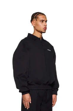 OLAKALA Cc Polo Longsleeve Black Outlet