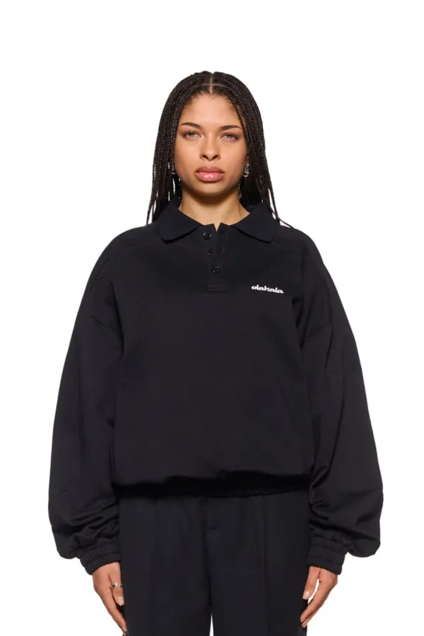OLAKALA Cc Polo Longsleeve Black Outlet