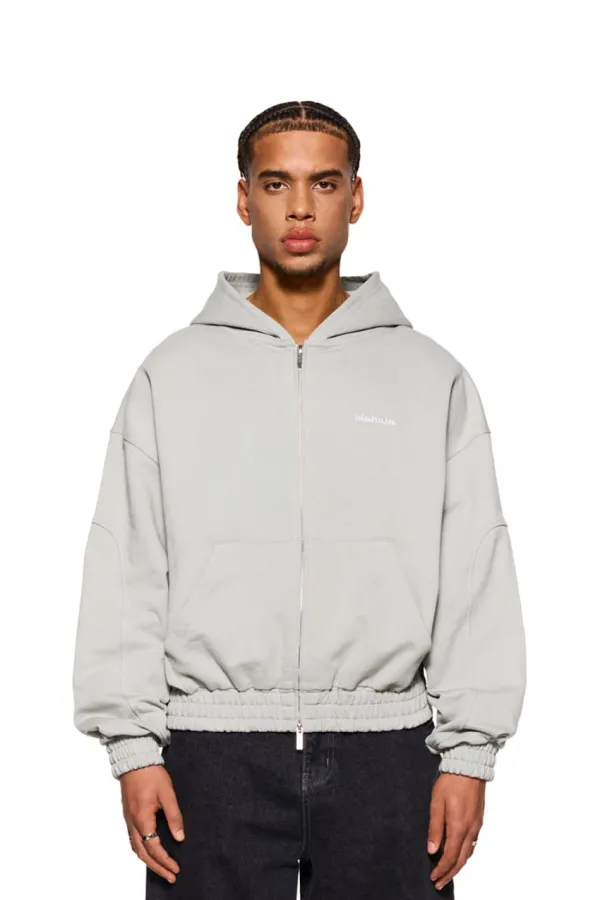 OLAKALA Cc Zip Hoodiepussywillow Gray Fashion