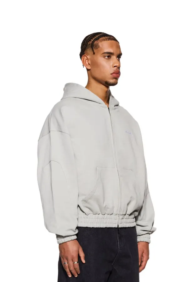 OLAKALA Cc Zip Hoodiepussywillow Gray Fashion
