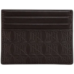 OLAKALA Ccleather Monogramm Cardholder Brown New