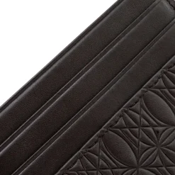 OLAKALA Ccleather Monogramm Cardholder Brown New