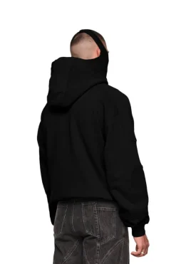 OLAKALA Discreet Mask Hoodie Black New