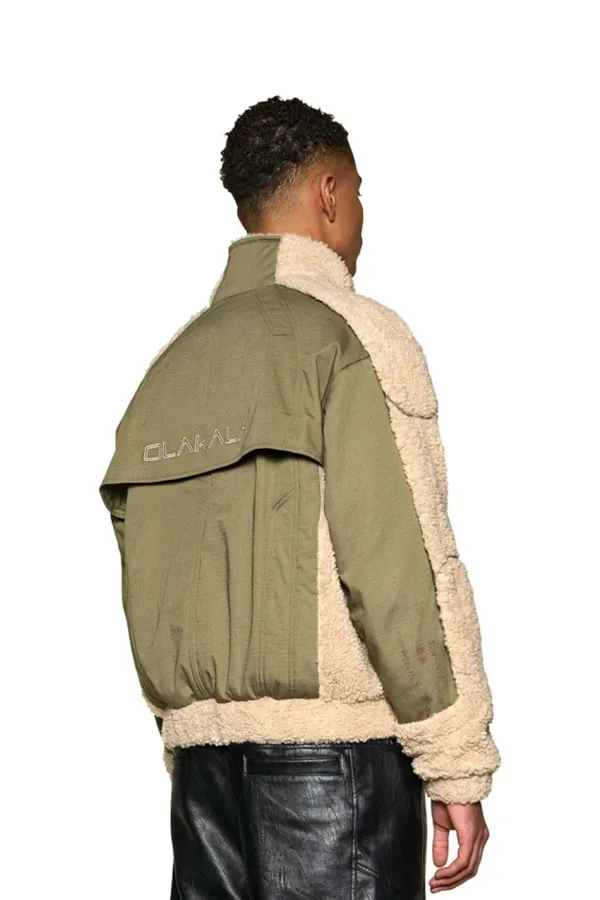 OLAKALA Distorted Teddy Jacket Hot