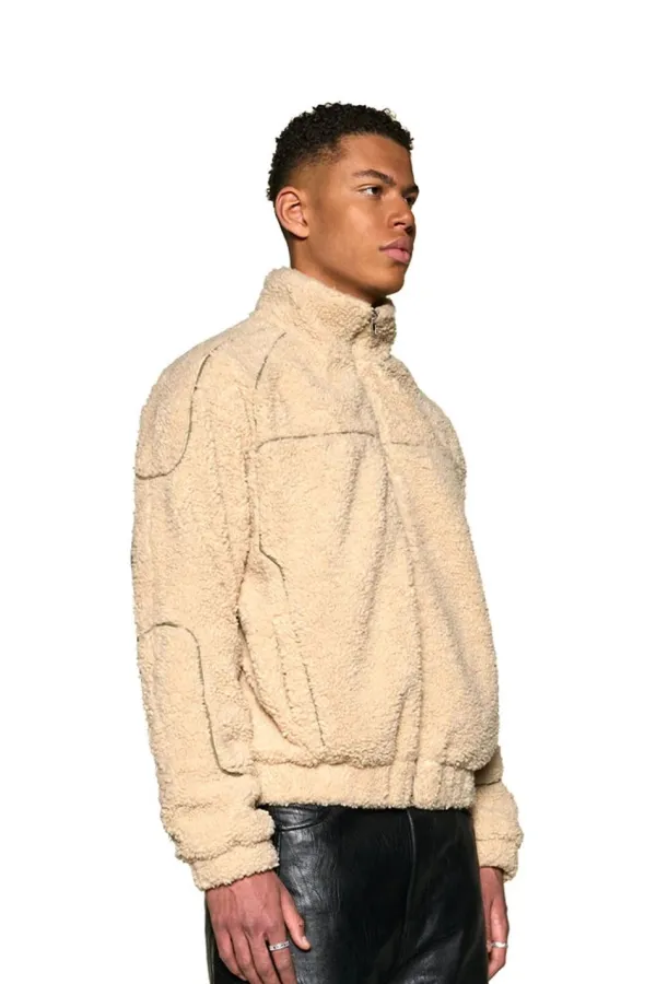 OLAKALA Distorted Teddy Jacket Hot