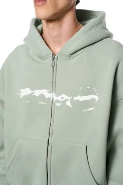 OLAKALA Elysium Zip Hoodie Mint Discount