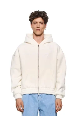 OLAKALA Isolation Zip Hoodie Beige Discount
