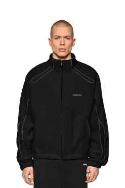 OLAKALA Reflective Fleece Jacket Black Discount