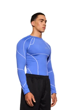 OLAKALA Sports Anatomy Tech Top Blue Flash Sale