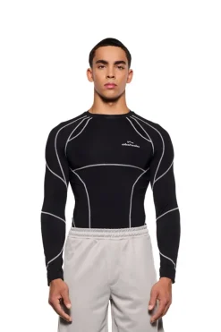 OLAKALA Sports Anatomy Tech Top Black Clearance
