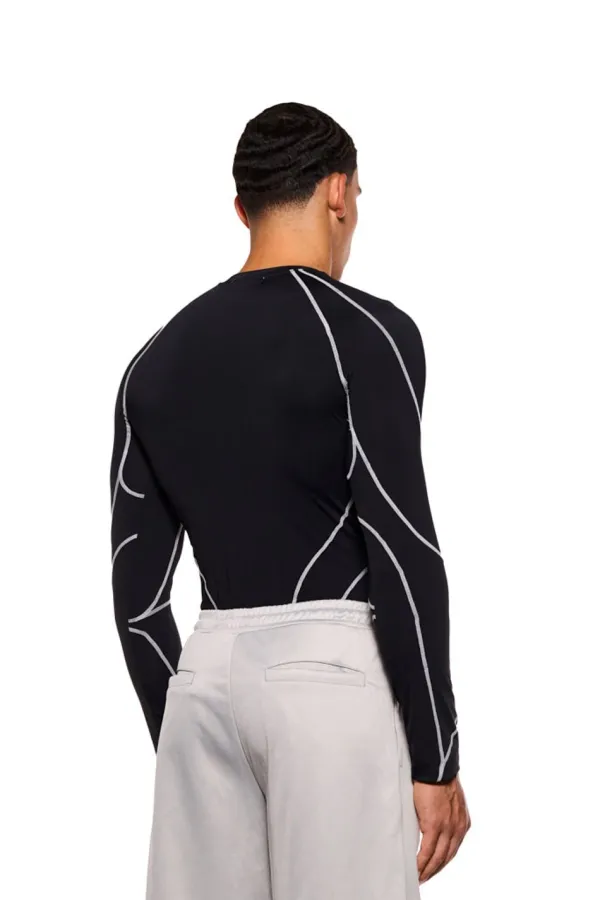 OLAKALA Sports Anatomy Tech Top Black Clearance