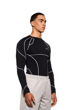 OLAKALA Sports Anatomy Tech Top Black Clearance