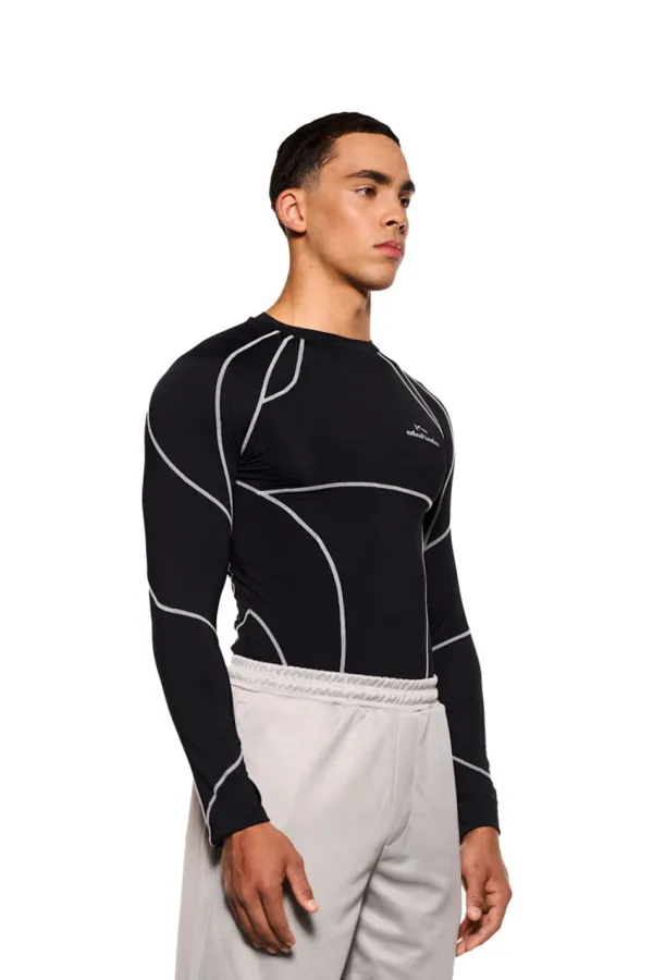 OLAKALA Sports Anatomy Tech Top Black Clearance
