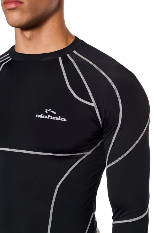 OLAKALA Sports Anatomy Tech Top Black Clearance