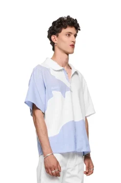 OLAKALA Synergy Glitched Polo Shirt Flash Sale