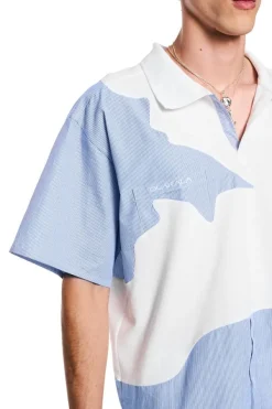 OLAKALA Synergy Glitched Polo Shirt Flash Sale