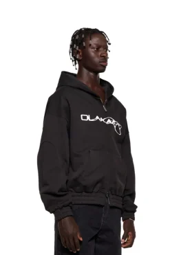 OLAKALA Synergy Zip Hoodie Black Fashion